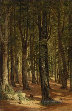 IN DEN WOODS klassische Landschaft Ivan Ivanovich Wald Ölgemälde